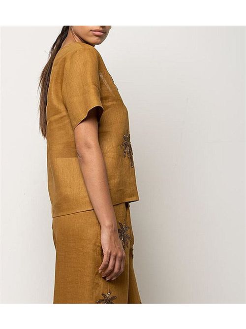 Blusa in lino con scollo a V KAOS | SPJNT003/2016